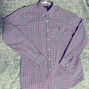 Men’s Ralph Lauren button down size XL pink white blue